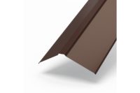 Планка конька плоского 190*190*2000 NormanMP (ПЭ-01-RR32 Темно-коричневый 0,5) в ставрополе