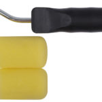 Валик поролоновый желтый с ручкой "мини" 50 мм + 2 ролика  в ставрополе