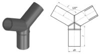 Тройник 25*25*25 угол 120* в ставрополе